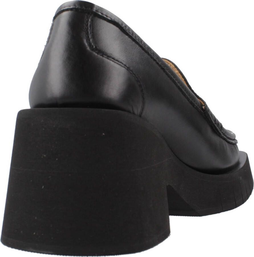 Paloma Barceló Leren Mocassin Loafers Black Dames