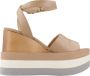 Paloma Barceló Wedges Beige Dames - Thumbnail 1