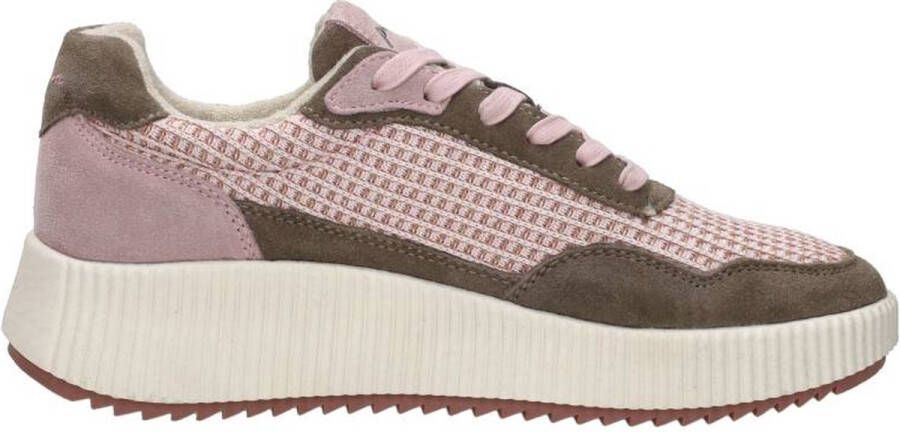 Palpa Beige Paarse Platform Sneakers Multicolor Dames