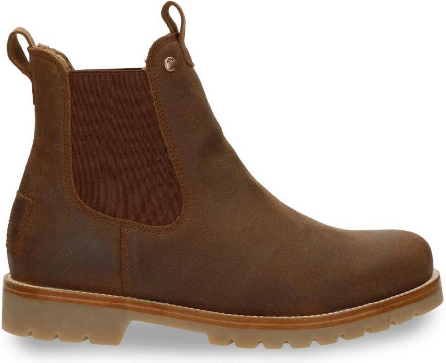 Panama Jack Chelsea Boot Burton Igloo Bark Cognac Lamsvacht Gevoerd