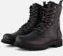 PANAMA JACK Frisia B1 met warme voering Zwart Leer Veterboots Dames - Thumbnail 2