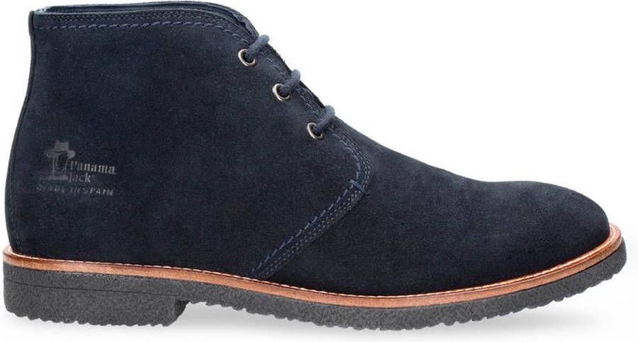 Panama Jack Gael C23 veterboots blauw Suede