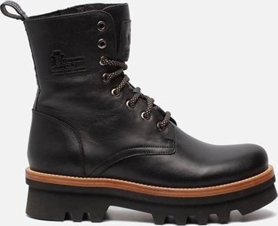 Panama Jack Miren B2 veterboots zwart Leer