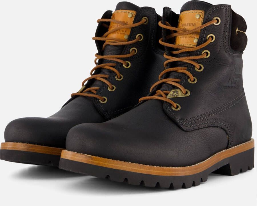 Panama Jack Panama 03 veterboots zwart Leer