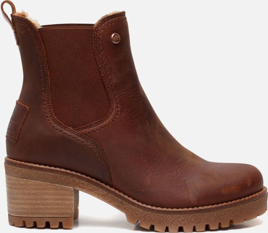 Panama Jack Pia B19 Chelsea boots cognac Leer Dames