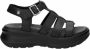 Panama Jack Stijlvolle Platte Sandalen Black Dames - Thumbnail 1