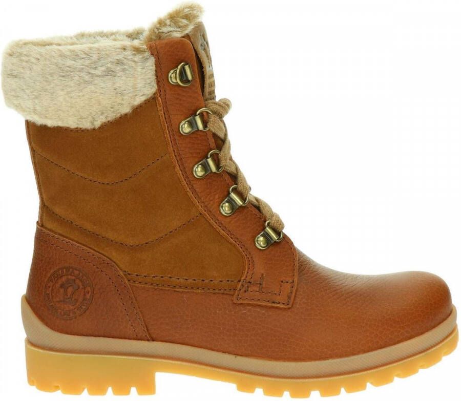 Panama Jack TUSCANI B26 Volwassenen VeterlaarzenHoge sneakersDames veterschoenenHalf-hoge schoenen Cognac