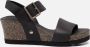 Panama Jack Vega B1 Sandalen zwart Leer Dames - Thumbnail 1