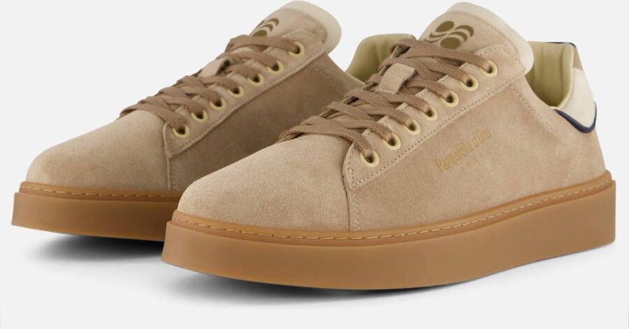 Pantofola d'Oro Elba Low Sneakers Leren Sneaker Heren Beige