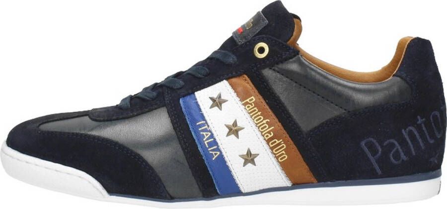 Pantofola d'Oro Imola Sneakers Heren Leren Veterschoenen Blauw