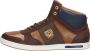 Pantofola d'Oro Sneakers in bruin voor Heren Milito Uomo Mid - Thumbnail 1