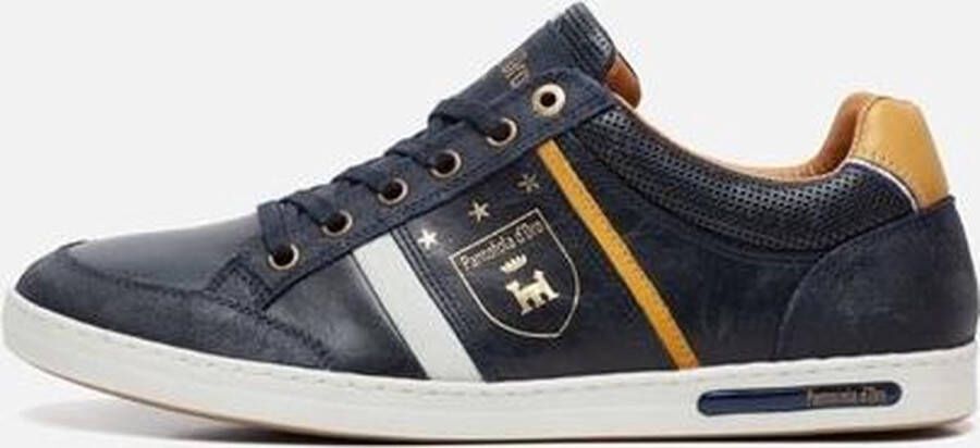 Pantofola d'Oro Mondovi Sneakers Heren Leren Veterschoenen Donker Blauw