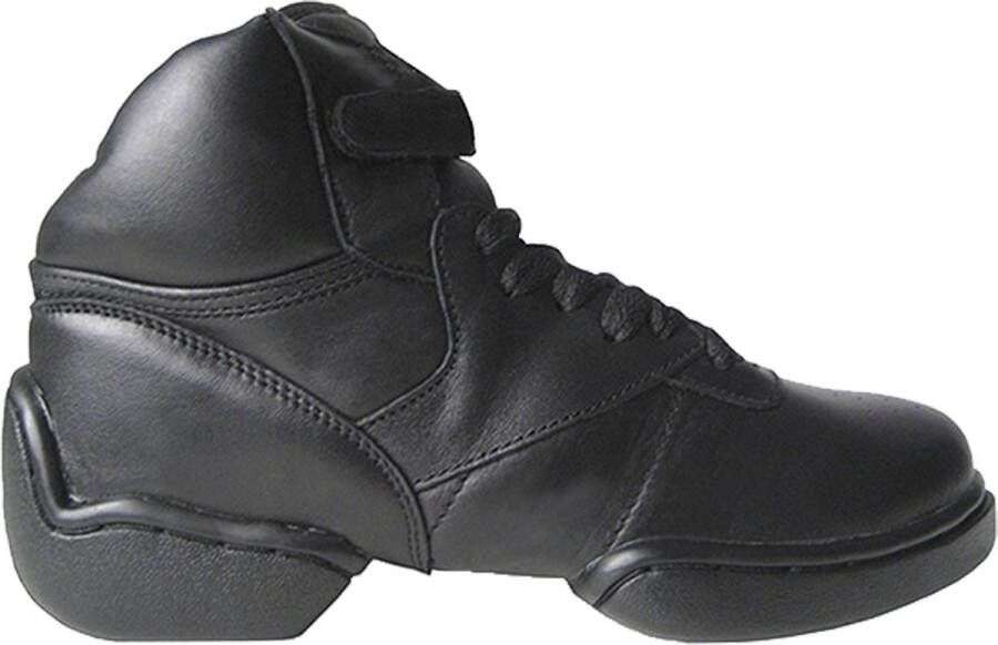 Papillon Danssneakers Heren PA1500 Hoge Danssneakers Leer Unisex Zwart