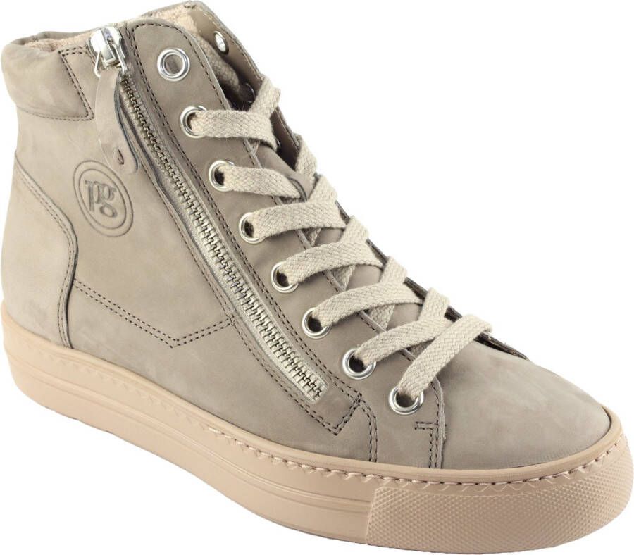 Paul Green Plateausneakers lace-up boots high top sneaker with practical outer zipper