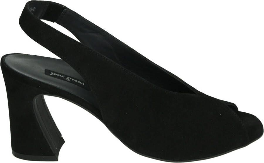 Paul Green Zwarte Slingbacks 6038 Stijlvol Model Black Dames - Foto 1