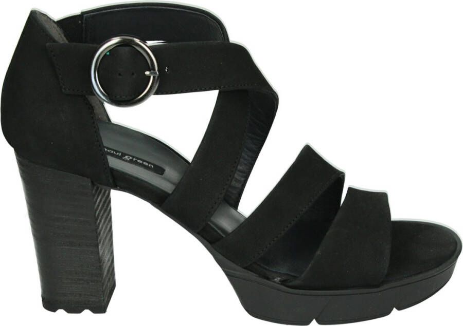 Paul Green 7942 Volwassenen Sandalen met hak Zwart