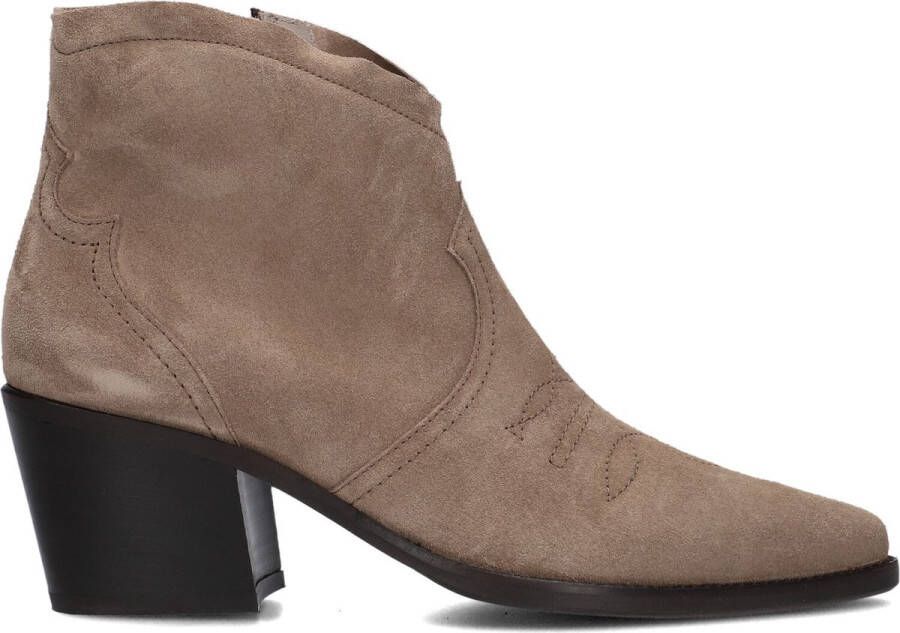 Paul Green 8110 Enkellaarsjes Enkelboots met rits Dames Taupe