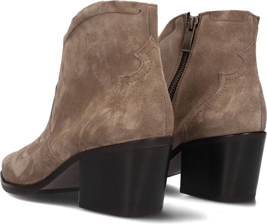 Paul Green 8110 Enkellaarsjes Enkelboots met rits Dames Taupe