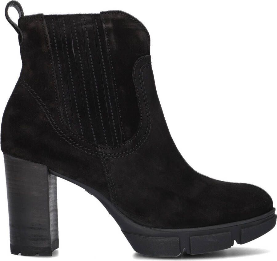 Paul Green 9033 Enkellaarsjes Enkelboots met rits Dames Zwart