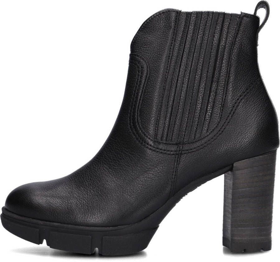 Paul Green 9033 Enkellaarsjes Enkelboots met rits Dames Zwart