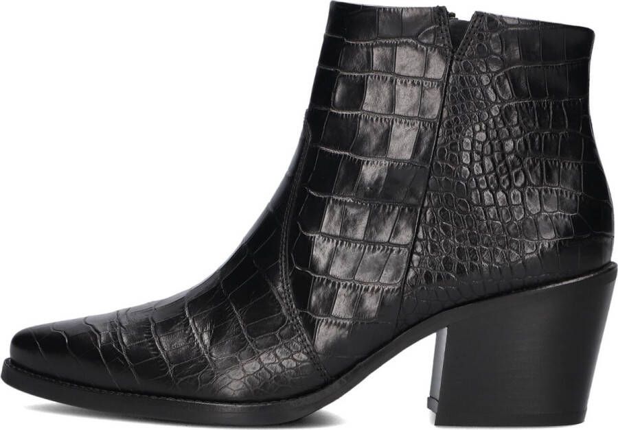 Paul Green 9780 Enkellaarsjes Enkelboots met rits Dames Zwart