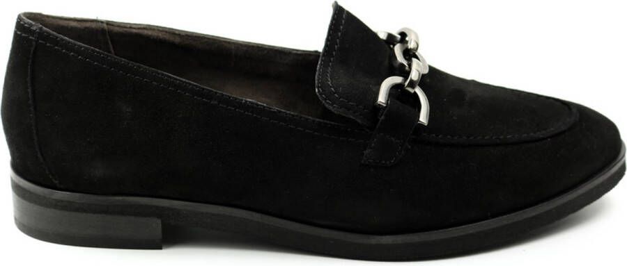 Paul Green loafer 1044-034 zwart suede