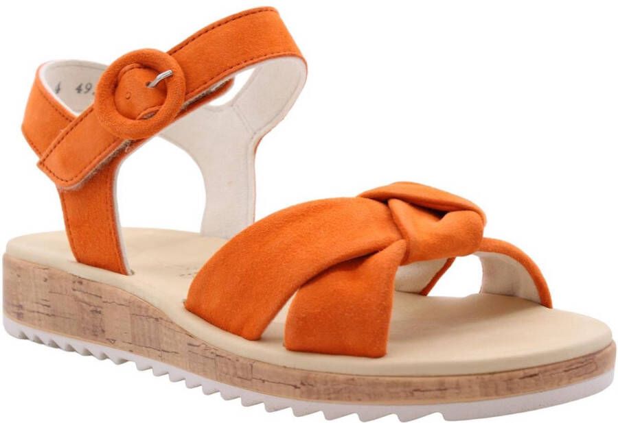 Paul Green Platte sandalen voor vrouwen Orange Dames