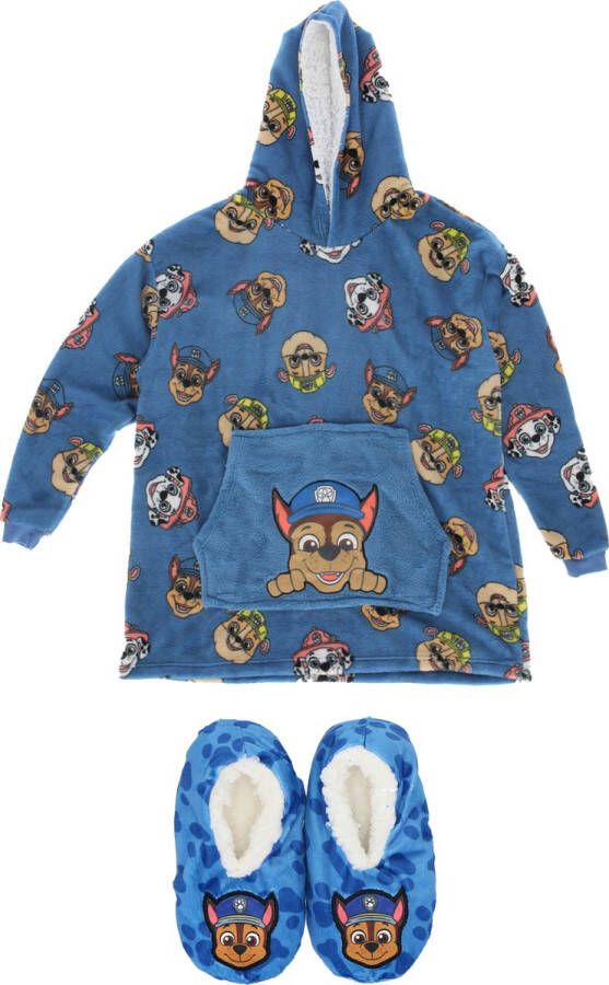 PAW Patrol Hoodie Deken met Sloffen