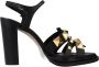 Pedro Miralles Studded High Heel Sandals Black Dames - Thumbnail 1