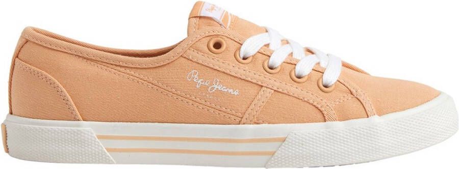 Pepe Jeans Brady Basic Lage Sneakers Oranje Vrouw