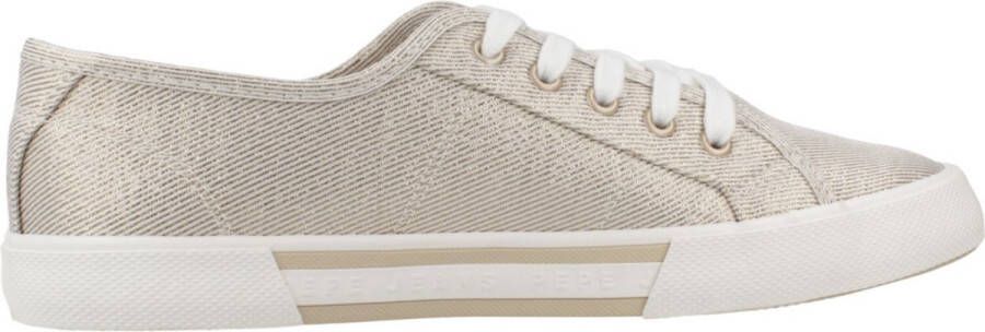 Pepe Jeans Brady Party Lage Sneakers Goud Vrouw