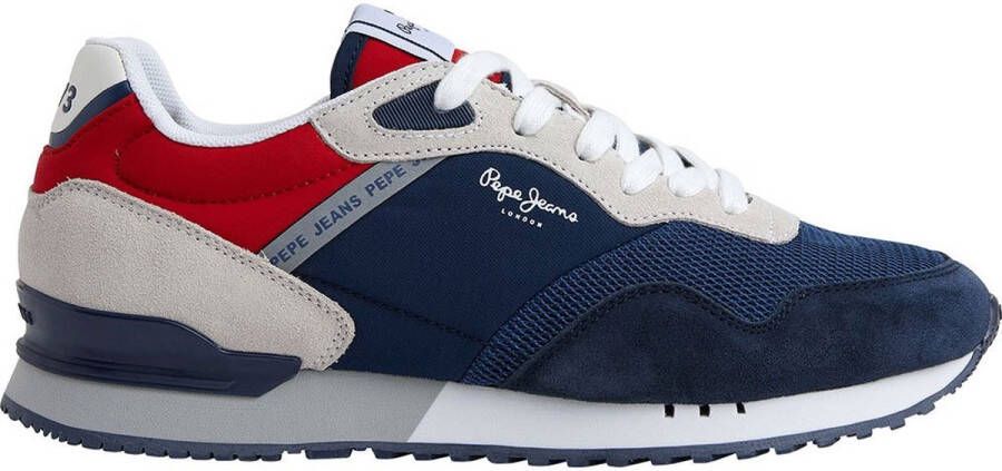 Pepe Jeans Blauwe Casual Sneakers voor Mannen Blue Heren