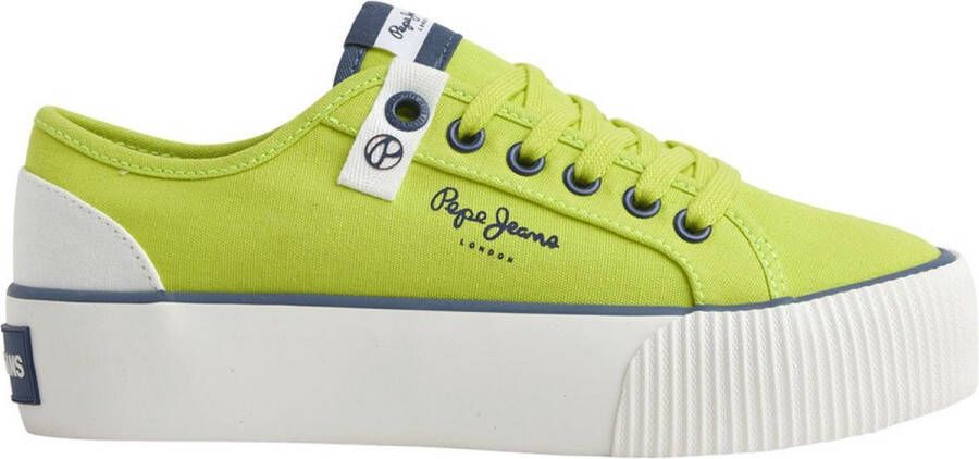 Pepe Jeans Ottis Sun Lage Sneakers Groen Vrouw