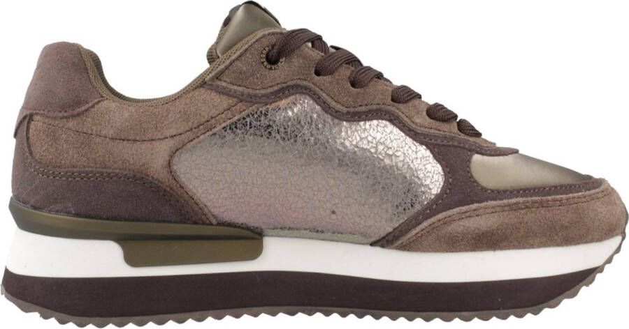 Pepe Jeans Stijlvolle Sneakers met Rusper Stars Brown Dames