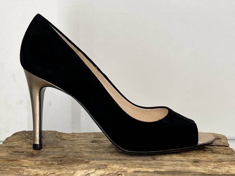 Peter Kaiser Anna 85 Pumps Zwart Suede Damesschoenen