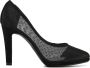 Peter Kaiser Pumps Stiletto Dames Damesschoenen Canvas Blokhak hoogte 9 cm Caileen Zwart - Thumbnail 2