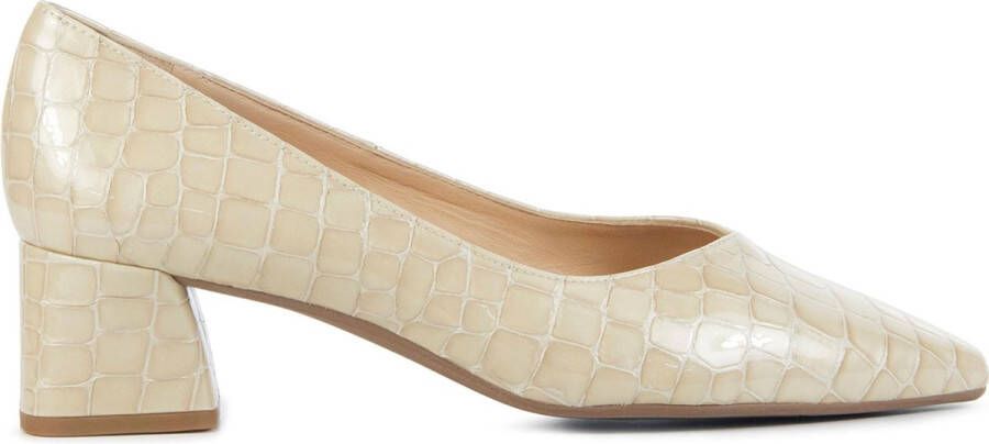 Peter Kaiser Dames Pumps Damesschoenen Leer Crocoprint Geen hoogte cm Lona Zand