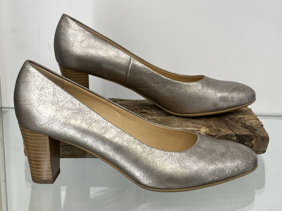 Peter Kaiser Dorea 60 Taupe furla goud brons Pumps Damesschoenen