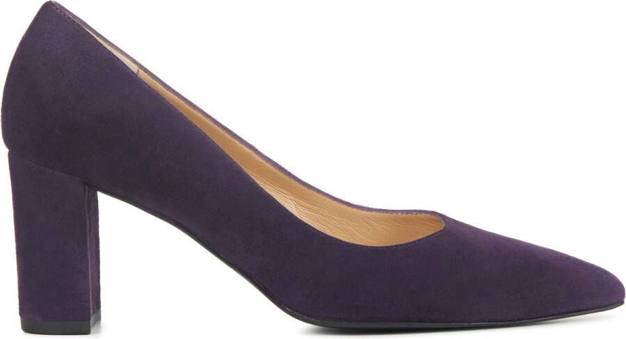 Peter Kaiser Pumps Stiletto Dames Damesschoenen Suède Blokhak hoogte 67401 Paars