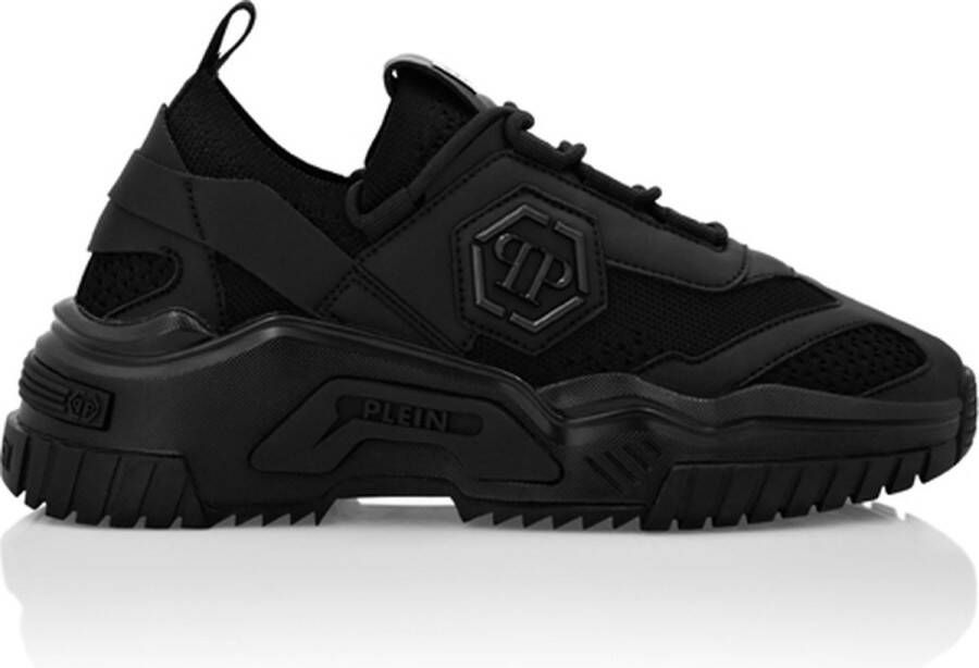 Philipp Plein Panel Sneakers met Platformzool Black Heren