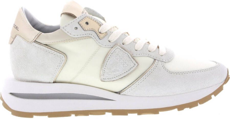 Philippe Model Stijlvolle Tropez Haute Low Sneakers Beige Dames