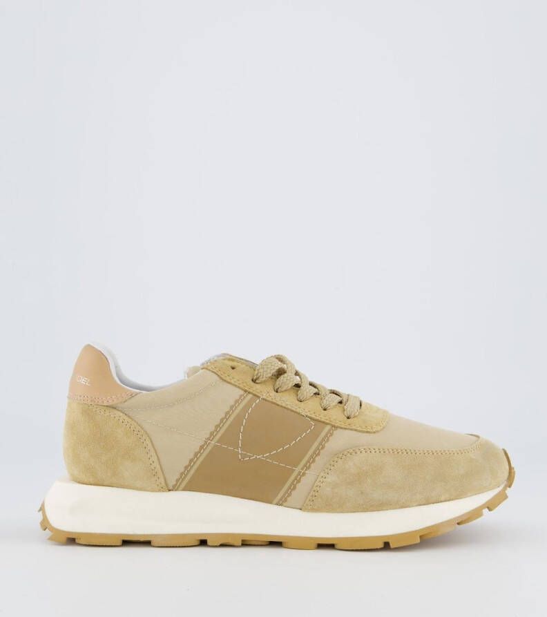 Philippe Model Eenvoudige Hardloopsneakers met veters Beige Dames