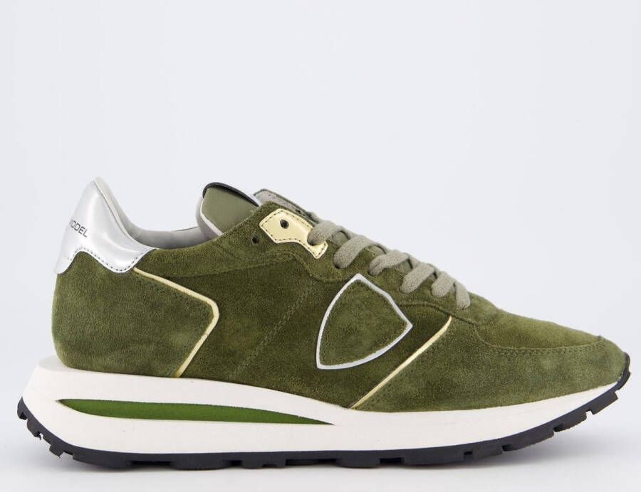 Philippe Model Vintage-geïnspireerde Tropez Haute sneakers Green Dames