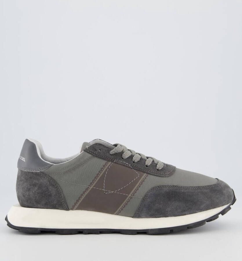 Philippe Model Dynamische Sneakers van Technisch Textiel Gray Heren