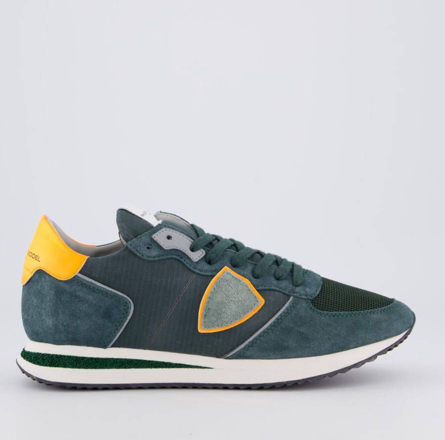 Philippe Model Stadsnuances Hardloopschoenen Groen Oranje Green Heren