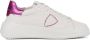 Philippe Model Sneakers Dames Lage sneakers Damesschoenen Leer New temple Wit roze - Thumbnail 1