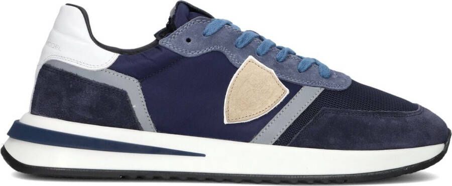 Philippe Model Blauwe Tropez 2.1 Sneakers met Contrasterende Details Blauw Heren