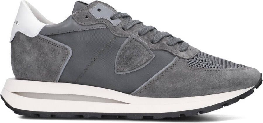 PHILIPPE MODEL Lage Sneakers Heren Tropez Haute Low Man Maat: 42 Materiaal: Leer Kleur: Grijs