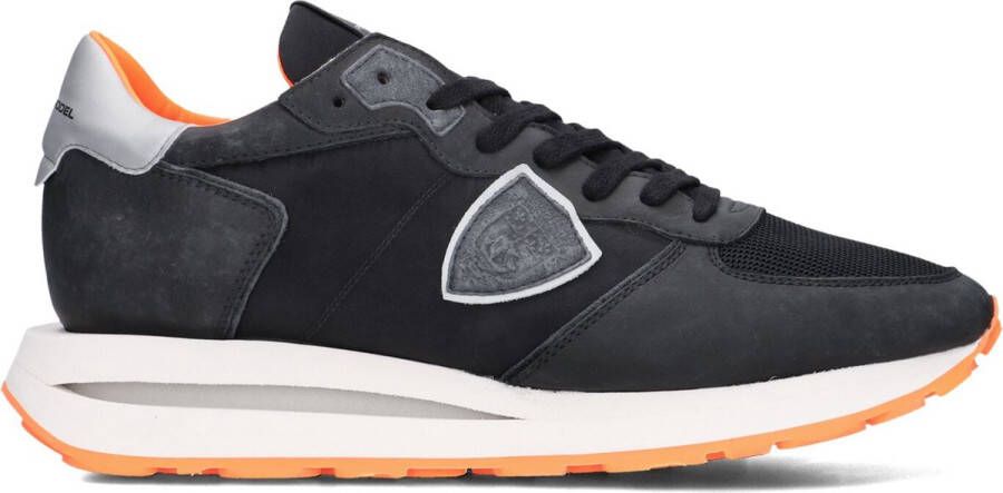 PHILIPPE MODEL Lage Sneakers Heren Tropez Haute Low Man Maat: 43 Materiaal: Leer Kleur: Zwart