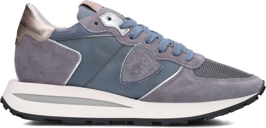 PHILIPPE MODEL Lage Sneakers Dames Tropez Haute Low Maat: 41 Materiaal: Suède Kleur: Paars